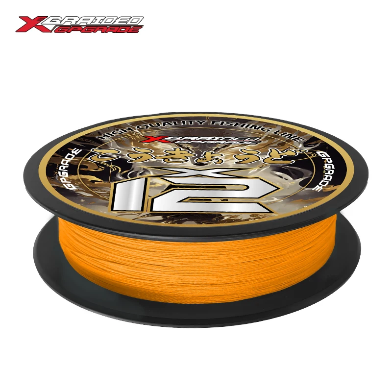 

YGKX 12 Braided Strands Fishing Line 100/150/200M PE Fishing Strong Fishing Line Multifilament Durable Fishing Line Tool