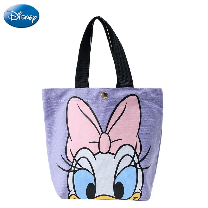 Disney Women Canvas Handbags Mickey Mouse Cute Shoulder Bag Travel Shopping Storage Bag Bento Canvas Bag Girls Students Totes