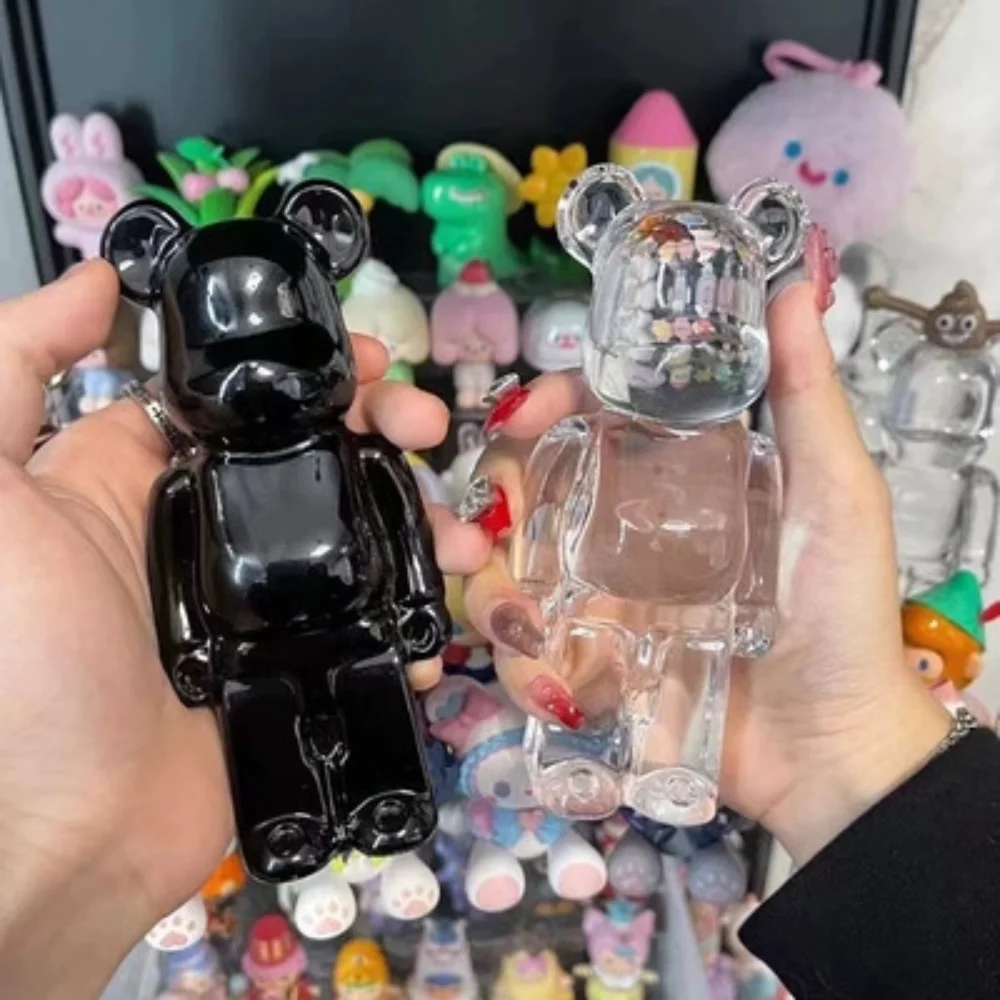 

Bearbrick жестокий Медведь Прозрачный Кристальный орнамент, акриловая кукла, трендовая фигурка, маленький подарок