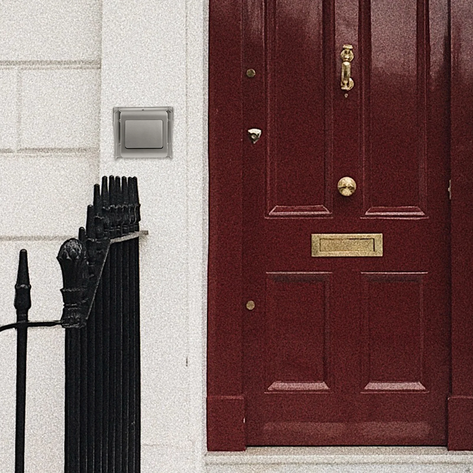 

Doorbell Cover Stainless Steel Splashproof Box 125mm Outdoor Waterproof Protector Access Control Rain Back Box