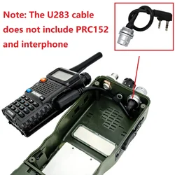 AN/PRC 148 152 152A Walkie-Talkie DIY Connector U-283/U 6-pin Plug to Kenwod Socket Adapter