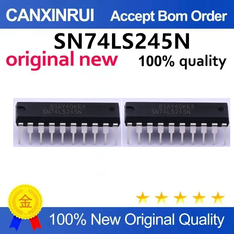 (5-100pieces)Original genuine direct insertion SN74LS245N eight phase tri state bus transceiver logic chip DIP-20