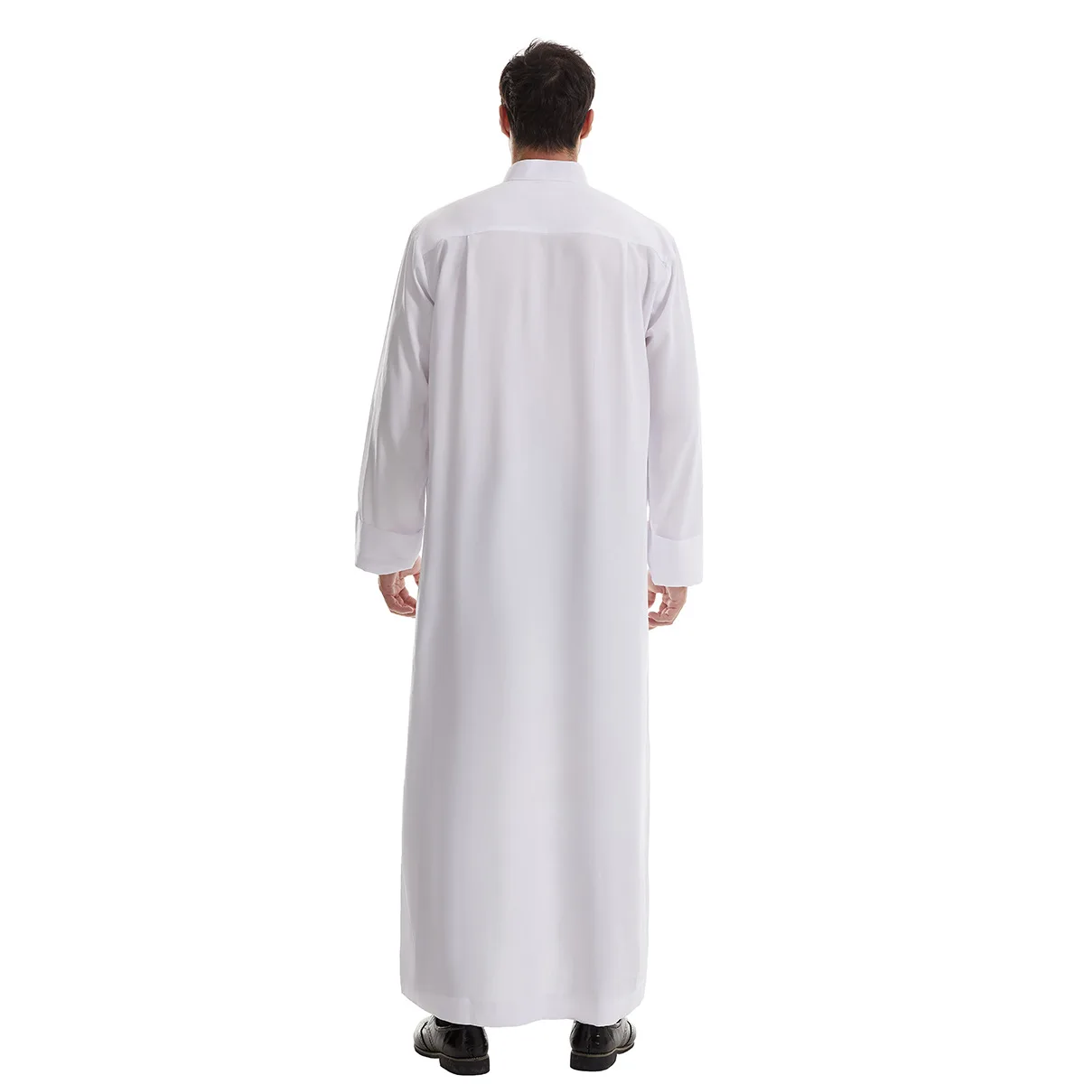 UNI Muslim Eid Ramadan Men Robe Long Sleeve Saudi Abaya Thobe Jubba Thoub Dubai Daffah Kaftan Islamic Arabic Dress Caftan Gown