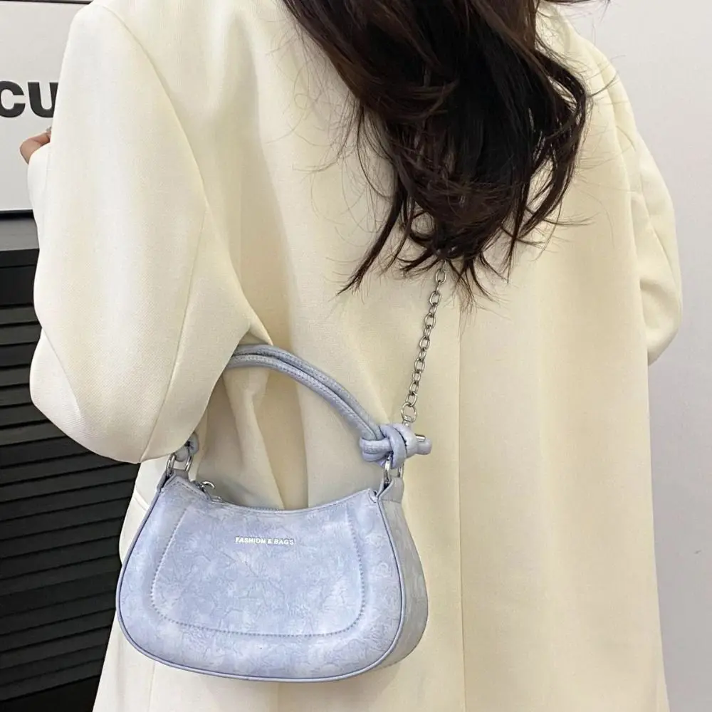 

Повседневная сумка через плечо в корейском стиле из искусственной кожи, большая вместительная сумка через плечо с цепочкой, однотонная женская сумка на молнии