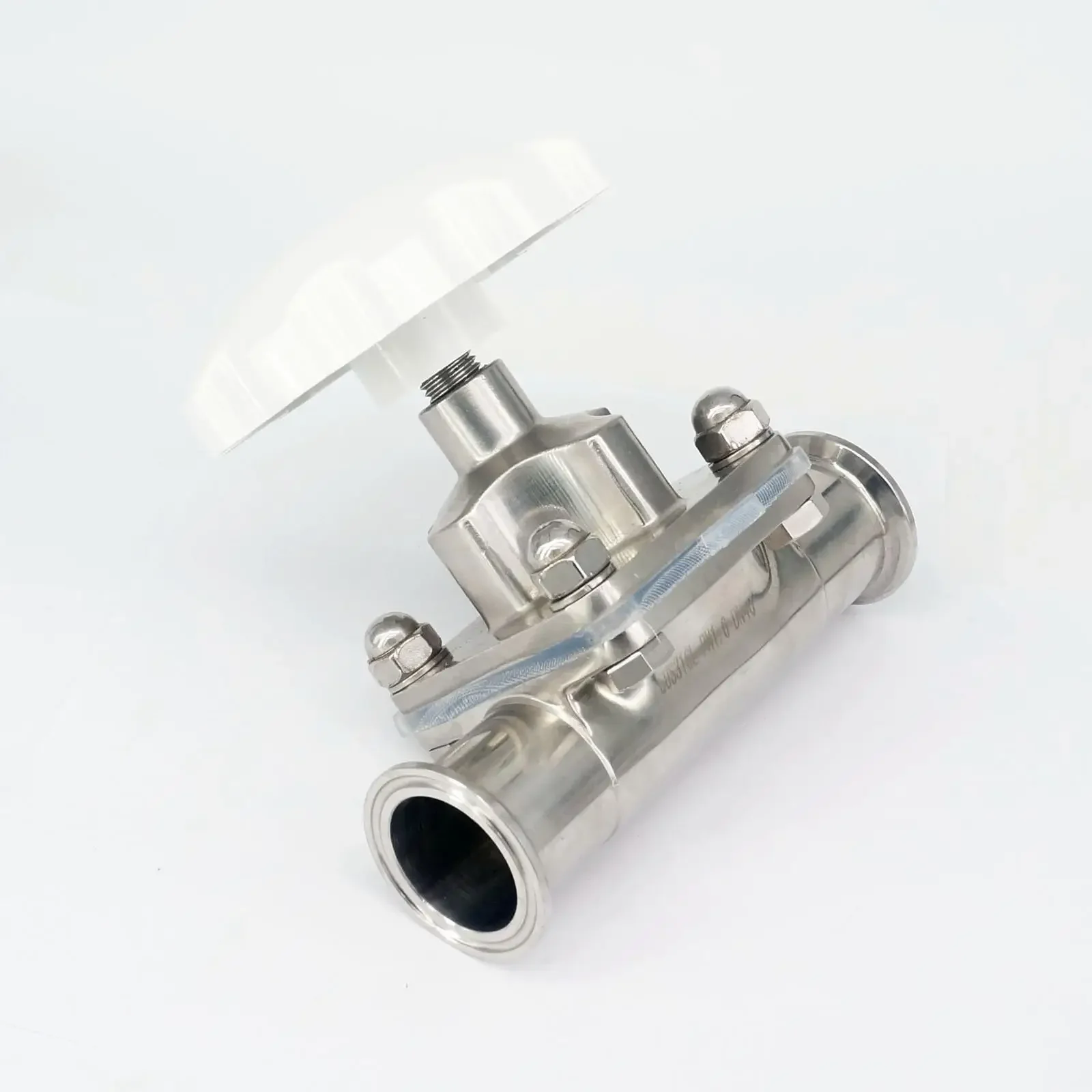 OD 12.7/15/19/25/32/38/45/51mm Fit Tube 316 Stainless Steel Ferrule O.D 25/34/50.5/64mm Tri Clamp Sanitary Diaphragm Valve