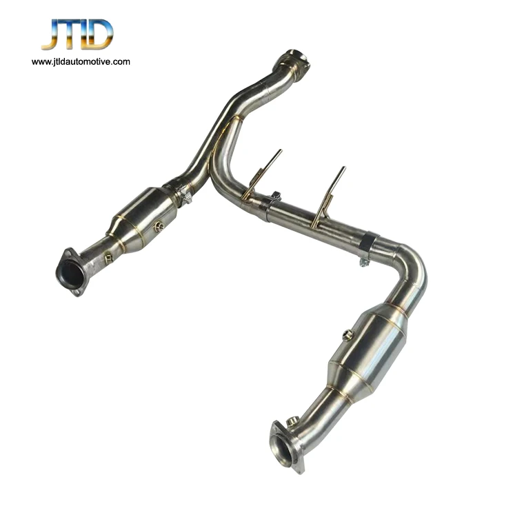 Downpipe For Ford Raptor 3.5T F150 SS304 Stainless Steel Performance Catless Exhaust System  - Active Sound System Exhaust