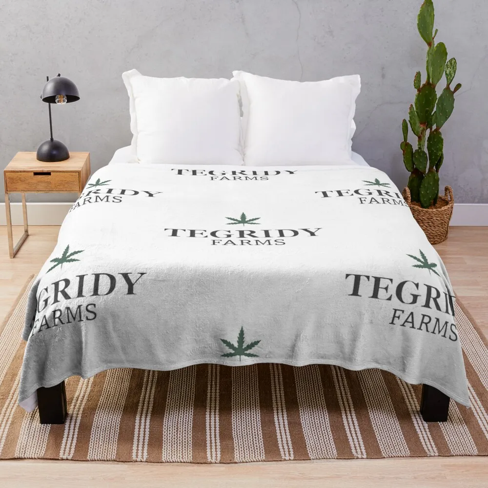 

Tegridy Farms Logo Throw Blanket Hairys Furrys Blankets