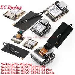 10pc/1pc Seeed Studio XIAO ESP32S3 Sense Plus ESP32-S3 2.4G WiFi BLE Mesh 5.0 OV2640 OV3660 Camera Development Board For Arduino