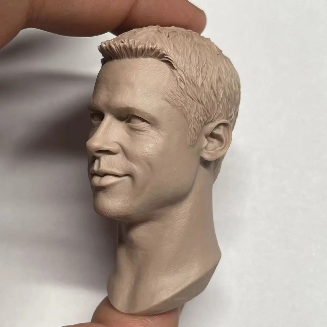 Brad Pitt ชายหัว Sculpt 1/6 Scale ทหารประติมากรรมแกะสลักคอยาวนักแสดง Fit 12 ''นิ้วรูปของเล่นตุ๊กตา