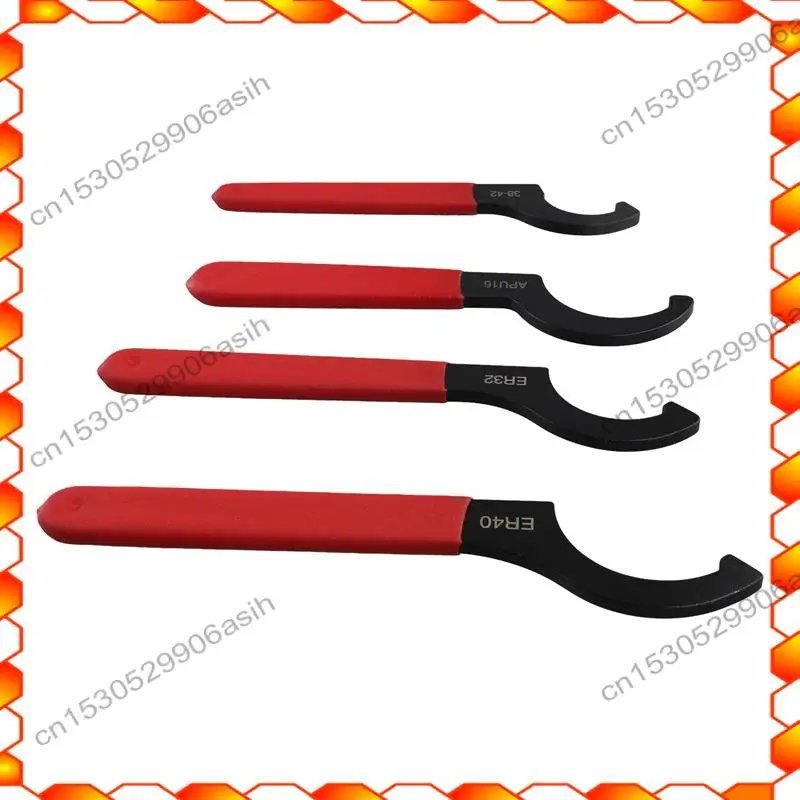 -AT52 Coilover Wrench, Hook Wrenches Tools Set Shock Spanner Wrench Set C-Shape Spanner Adjustable Spanners Adjustment Tool