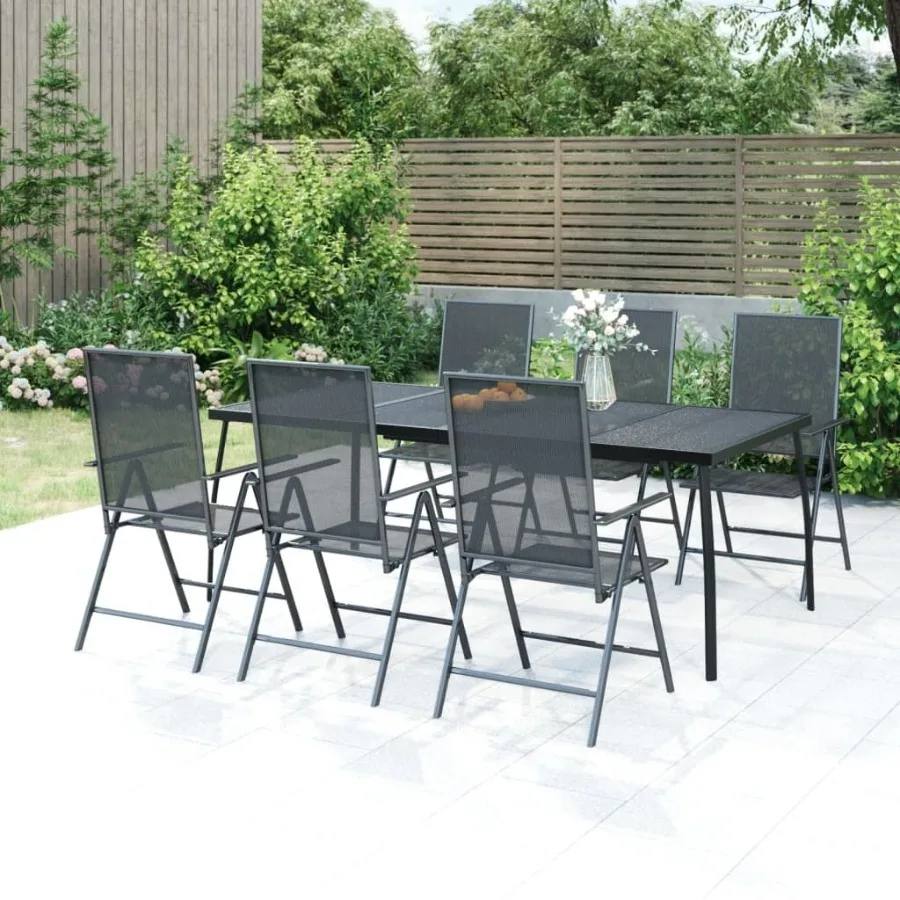 

Patio Table Anthracite 78.7x39.4x28.3 Steel Mesh