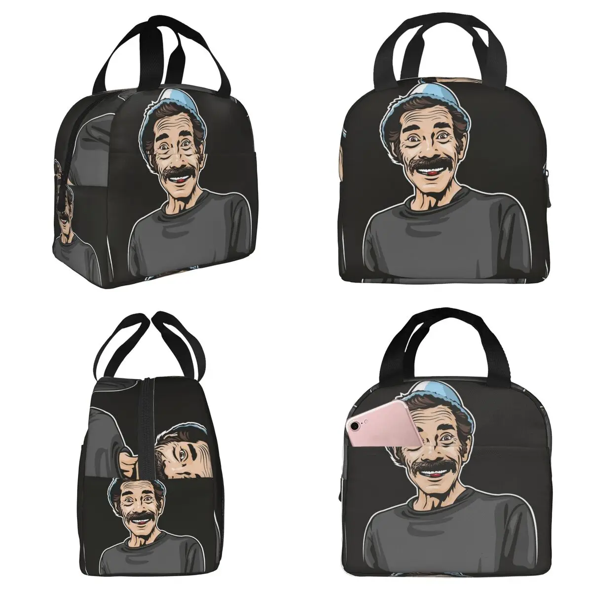 Don Ramon - El Chavo Del Ocho Bolsa térmica para el almuerzo para niños, lonchera escolar, caja térmica para alimentos, bolsa térmica a prueba de fugas, contenedor para loncheras