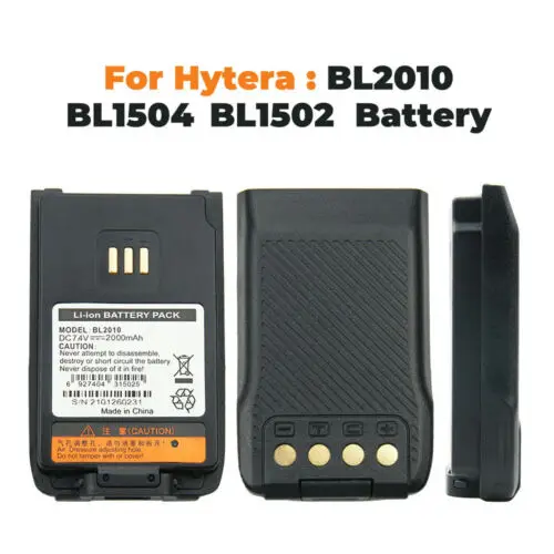 

NEW 7.4v 2000mAh Li-ion Battery Pack BL2010 for Radio Walkie Talkie HYT/Hytera UL913 PD562 PD502 Two Way Radio