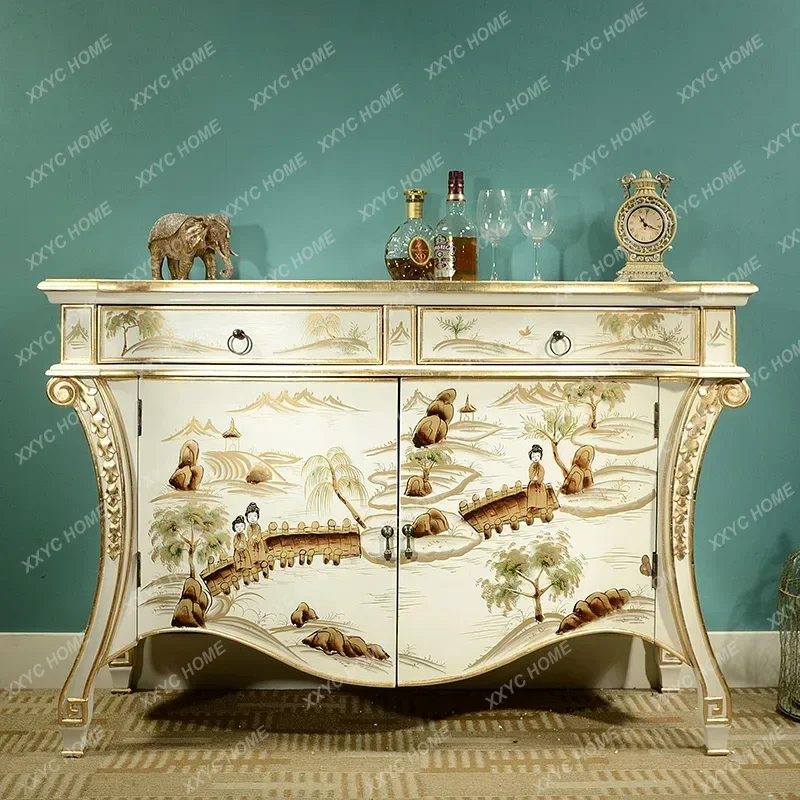 

Новый шкаф в китайском стиле для прихожей, домашняя перегородка, декор для гостиной, хранение, буфет в стиле ваби-саби для столовой