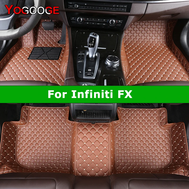 YOGOOGE Custom Car Floor Mats For Infiniti FX FX30 FX35 FX37 FX45 FX50 Auto Carpets Foot Coche Accessorie