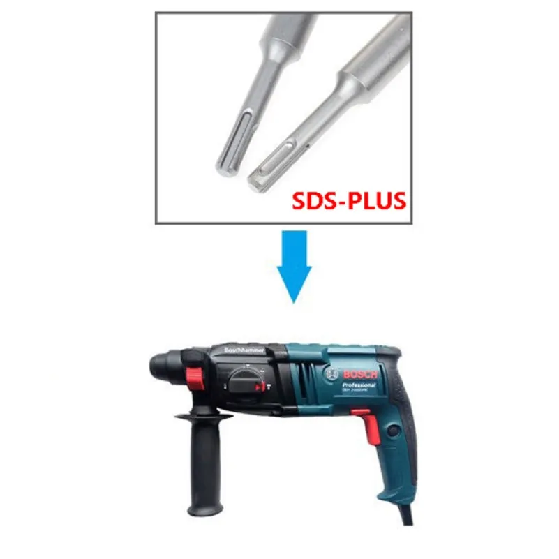 450mm SDS PLUS tungsten steel alloy concrete Hammer drill bit with round handle 10-25mm Wall Brick Block Electric Masonry Drill