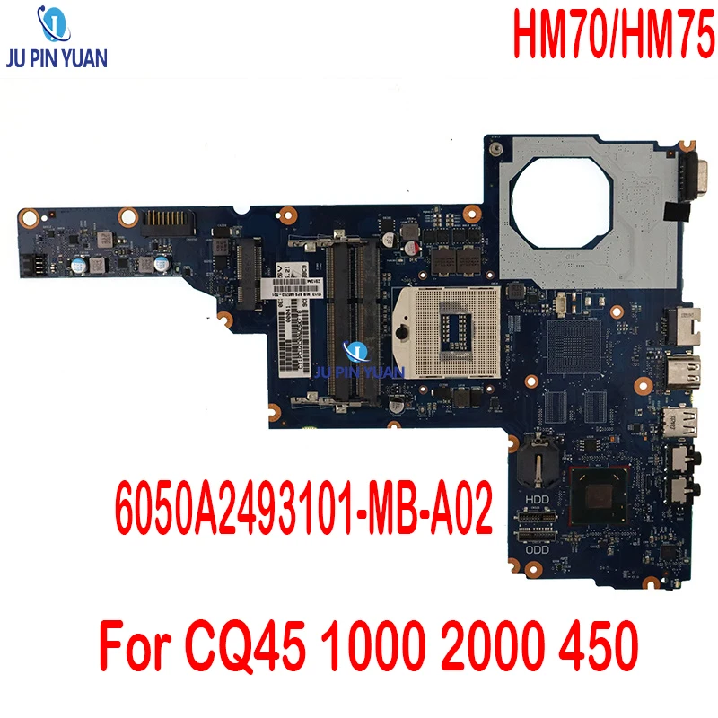 

685783-001 685783-501 685768-001 685761-601 For HP Pavilion CQ45 1000 2000 450 Laptop Motherboard 6050A2493101-MB-A02 HM70/HM75