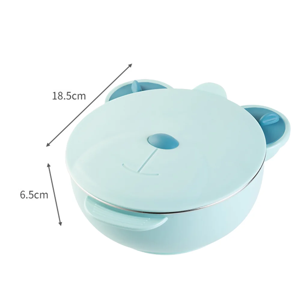 Self Feeding Divided Bowl Baby Dishes Thermal Insulation Lunch Box Cute Baby Tableware Bowl Portrable Bowl