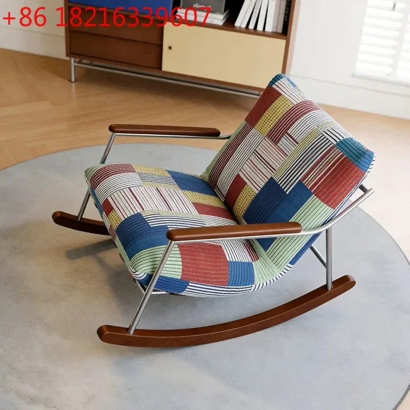 YAO rocking chair sofa living room bedroom stainless steel back recliner
