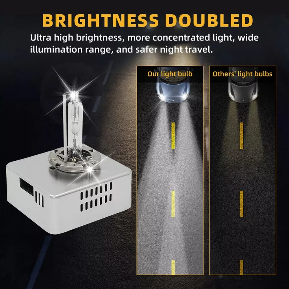 

D SERIES D5S LED Car Headlights Bulbs Turbo Lights 6000K 200W Auto Lamp Plug Play HID Conversion Kit For Chevrolet Silverado GMC