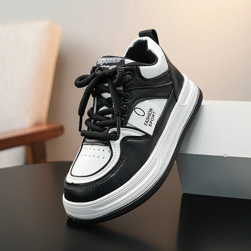 2025 Autumn New Children Sports Shoes Breathable Kids Basketball Shoes Soft Bottom Non-slip Students Running Shoes Handsome