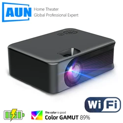 AUN A30C Pro WIFI Portable Home Theater Cinema LED Video MINI Projector Sync Android Phone for Full HD 1080P 4K Movie Smart TV