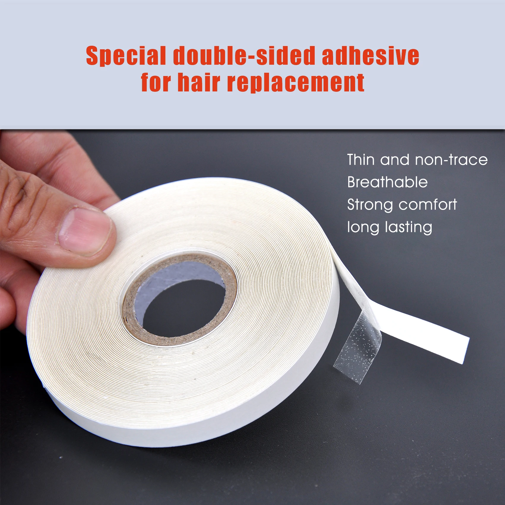 0.8cm*36Yards Ultra Hold Lace Wig Tape Double Sided Adhesives Tape For Hair Extension/Toupee/ Lace Wigs Hair Adhesive Tape