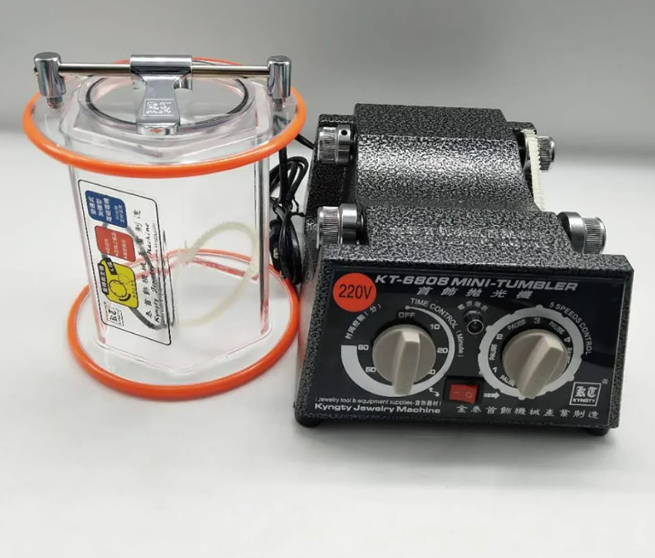 

6808 Drum Polishing Machine, Jewelry Rotary Tumbler, Tumbling Mini-Tumbler Rotary Tumbler Polishing Machine Jewelry Polisher