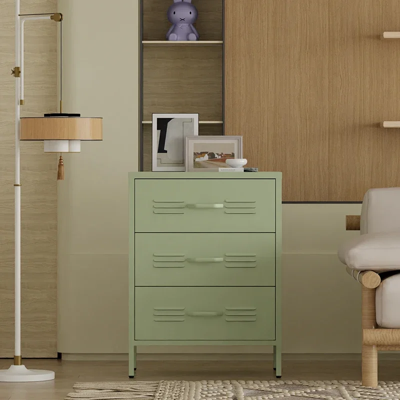 

# Красочный металлический шкаф для хранения, комод 3/4, металлический шкаф с 3 ящиками, стальной ящик для гостиной, прикроватный столик