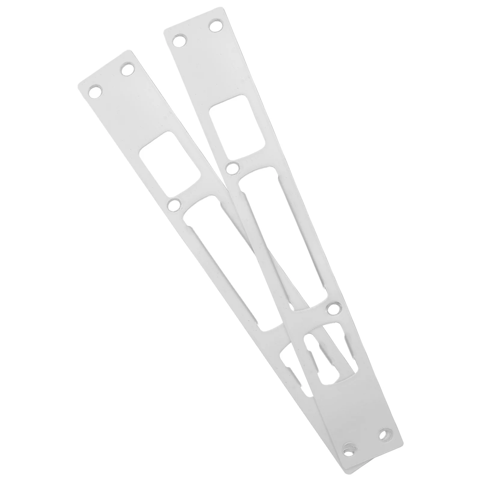 

2Pcs Stainless Steel Deadbolt Strike Plate Heavy Duty Door Plate for Front Door Reinforcement Security Lock Replacement Parts