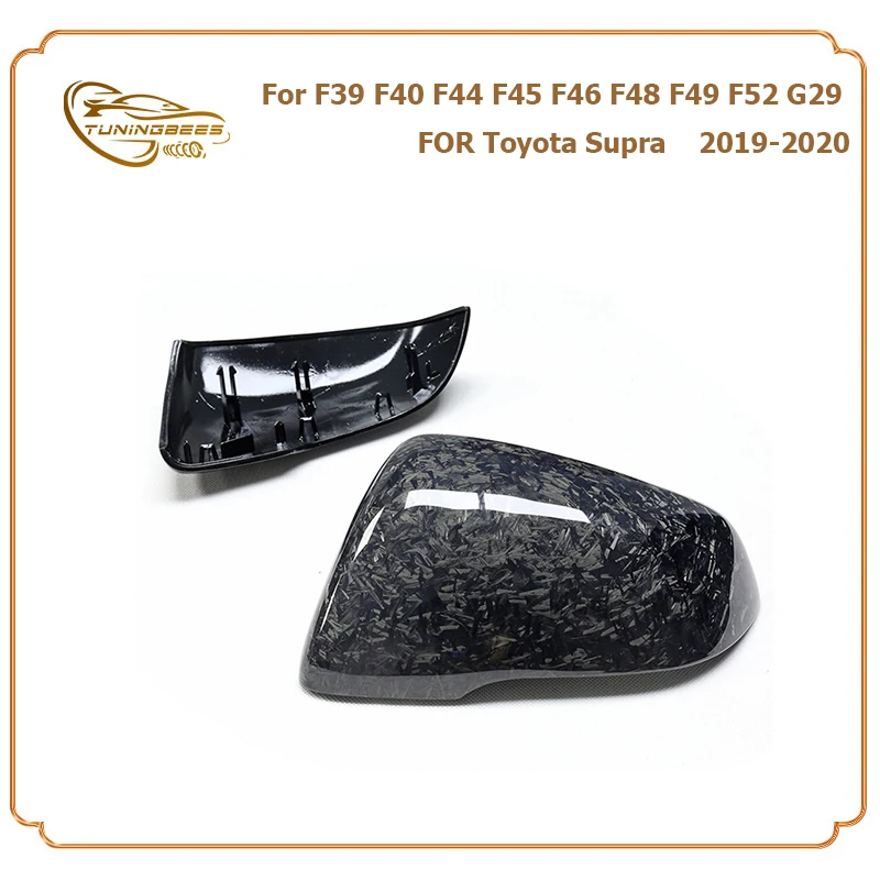 Carbon Fiber Rearview Side Door Mirror Cover For BMW 1 Series F40 2 Series F44 F45 F46 X1 F48 F49 X2 F39 Z4 G29 For Toyota Supra