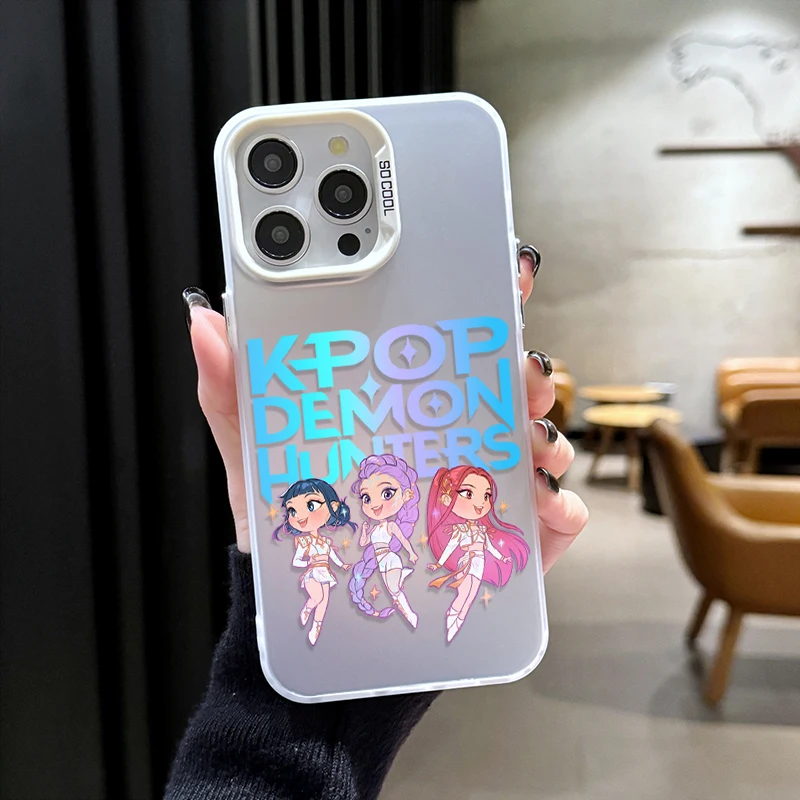 حافظة هاتف صلبة K-Kpop D-Demon H-Hunters لهاتف iPhone 17 Air 16 15 11 12 14 13 Pro Max XS X XR Plus 8 7 SE 2020 غطاء مقاوم للصدمات #4