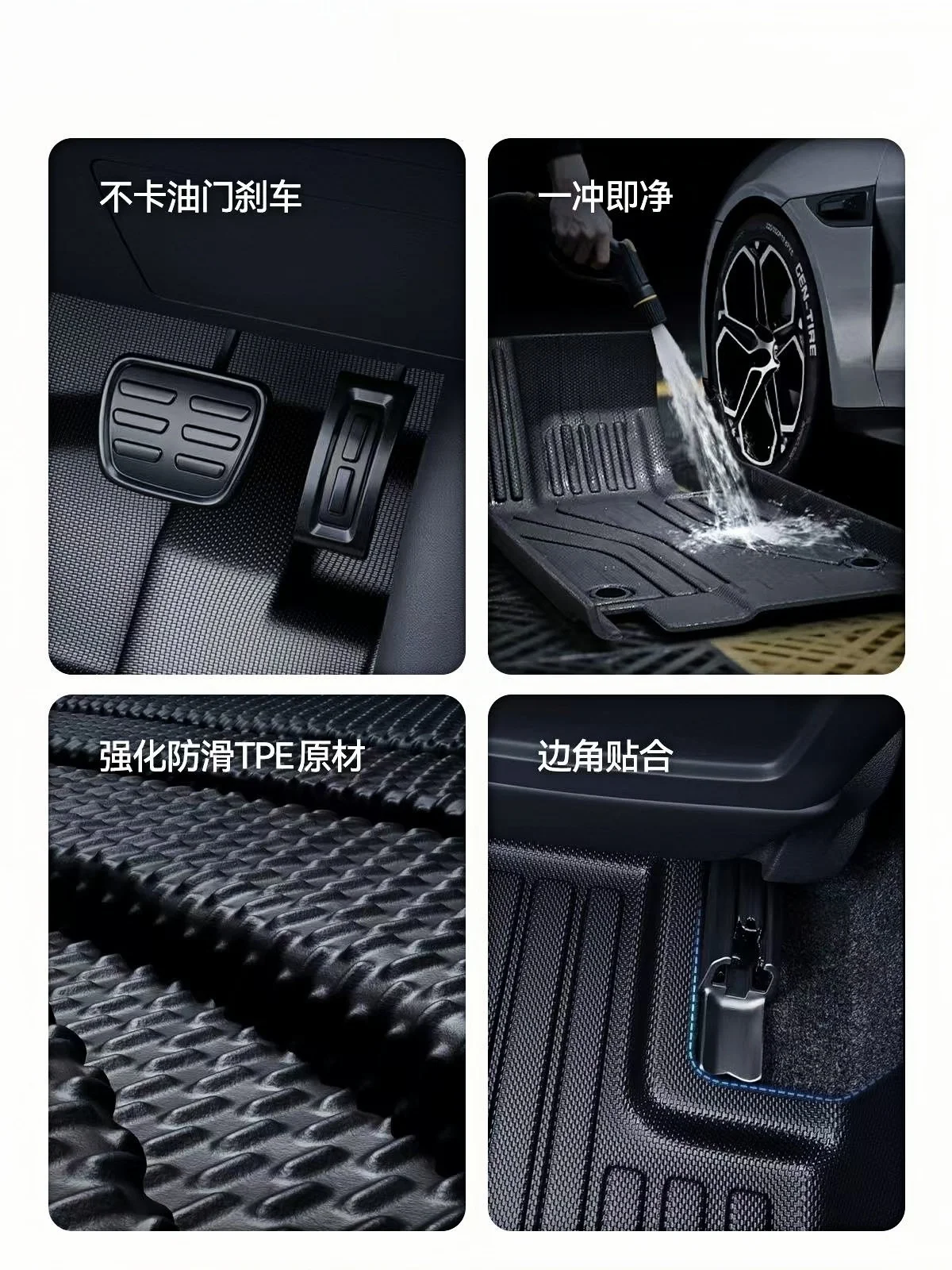 Use for Toyota Land Cruiser LC300 car carpet LC300 floor foot Mats Full Set Fit For LC300 waterproof floor mat 2022+