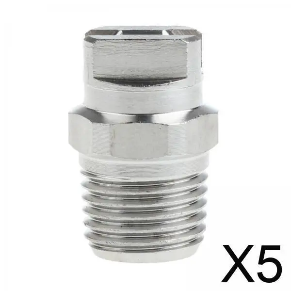 

Форсунка для мойки высокого давления 1/8 BSPT из нержавеющей стали, плоская, для шлангового распылителя воды