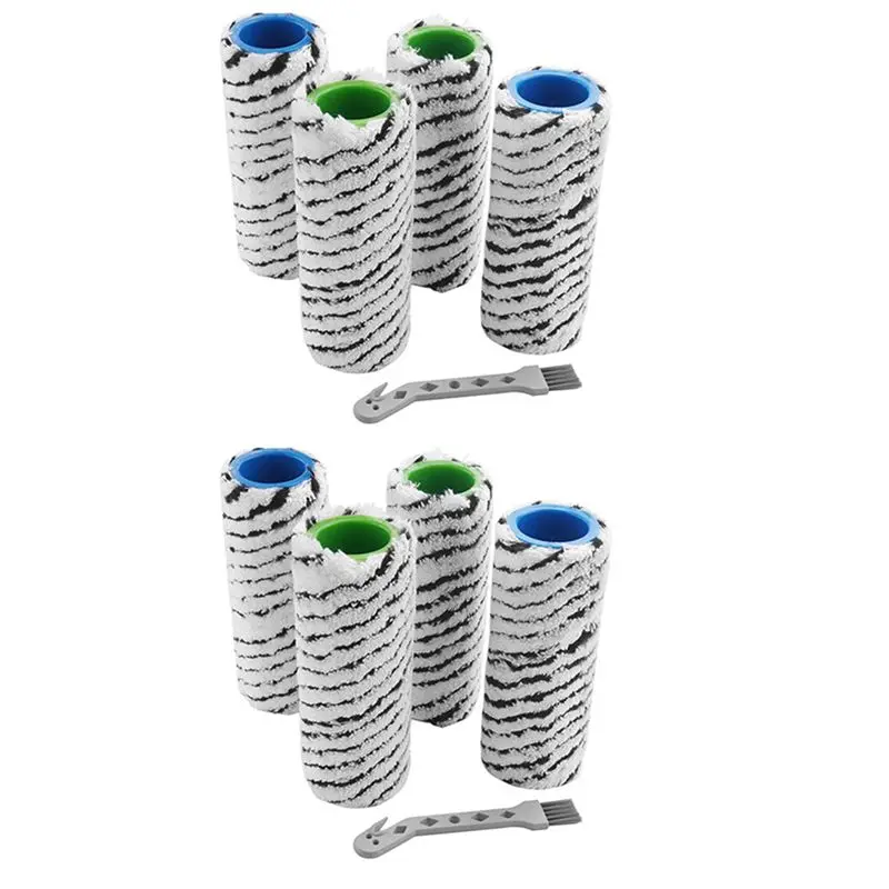 

LITE-8Pcs Roller Brush For Karcher FC7 FC7 Premium FC5 FC5 Premium FC3 Cordless Floor Cleaner Parts