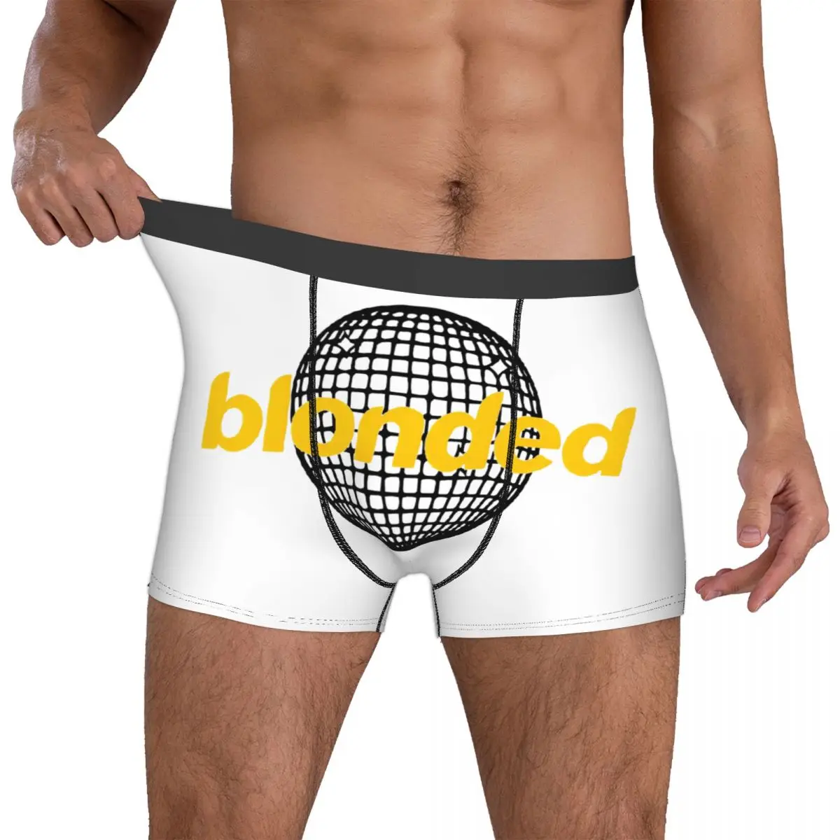 Blonded Frank Oceans Singer Rapper Men Underwear Hip Hop Boxer Briefs Shorts Panties Sexy Breathable Underpants for Homme