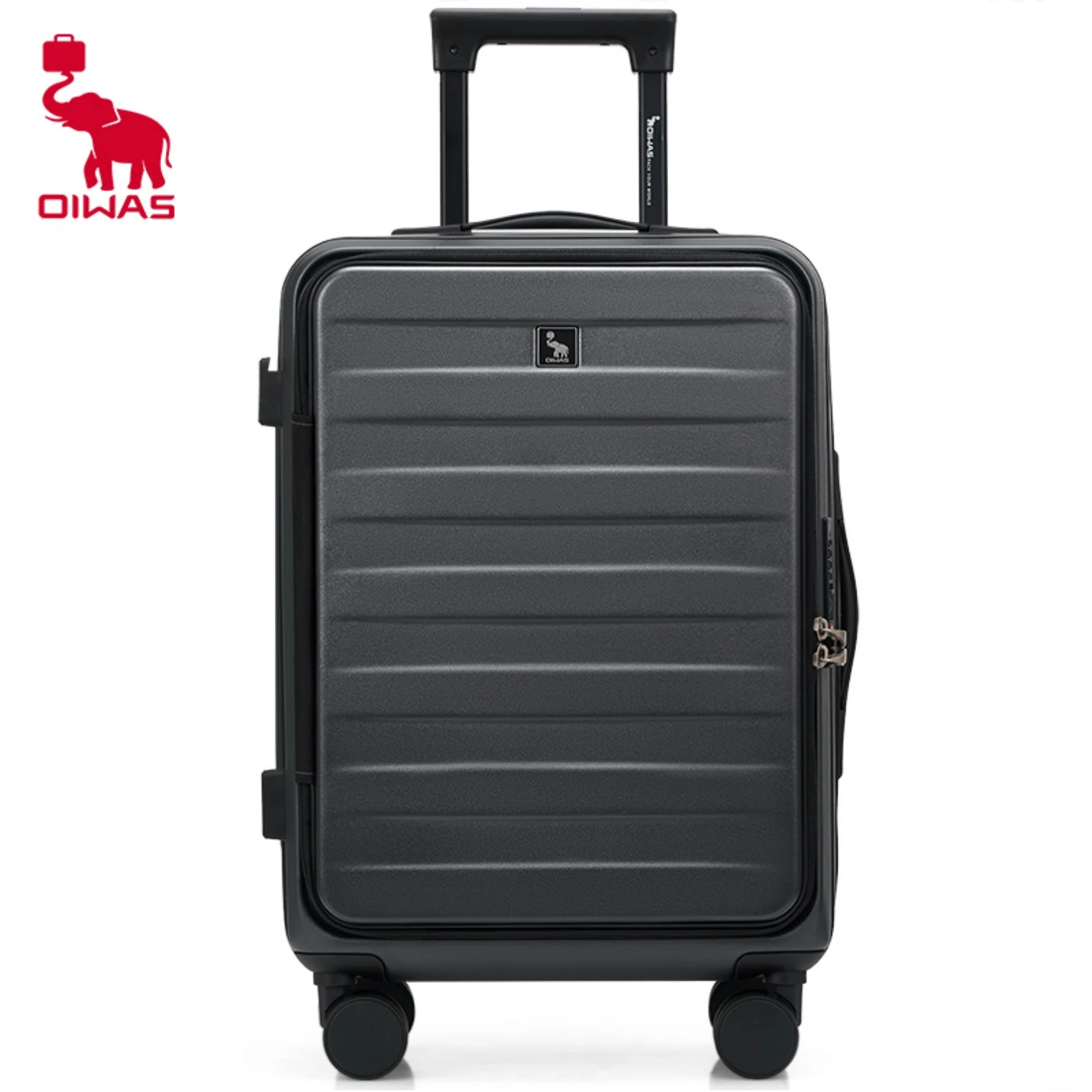 OIWAS PC Material Luggage 20 Inch Carry-On 24 Inch Large Capacity with Expansion Layer TSA Customs Lock Suitcase
