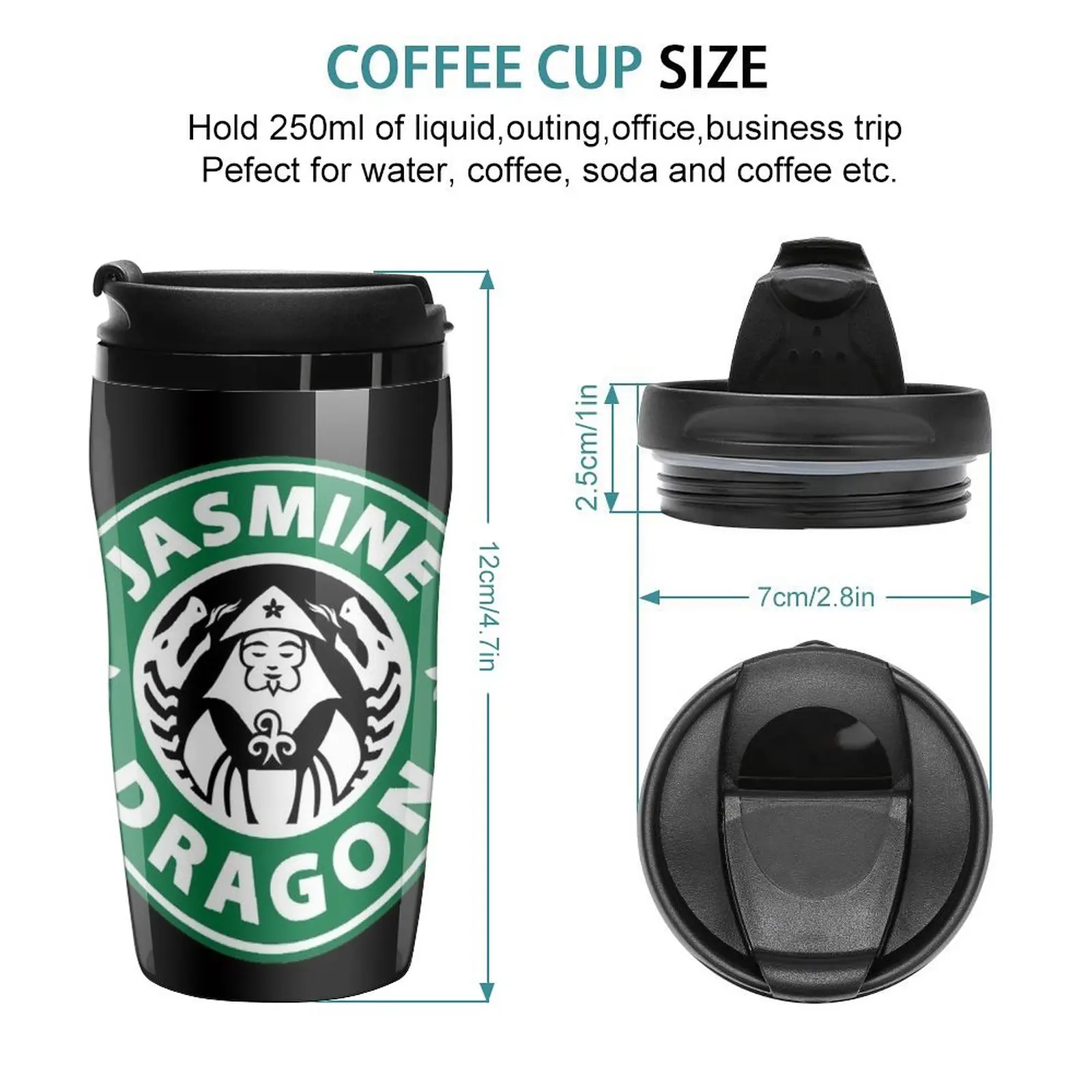 New Jasmine Dragon-Inspired Tea Shop Design Travel Coffee Mug Luxury Coffee Cups Coffee Bottle Teaware Cafes Coffe Cups