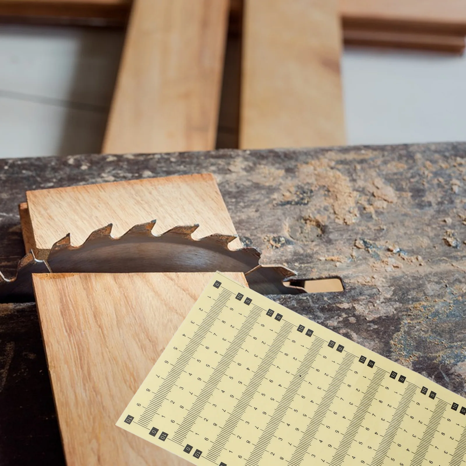 Measuring Tape Sticker Waterproof Adhesive Scale Ruler For Woodworking Sewing Table Saw Diy Stick On Tool