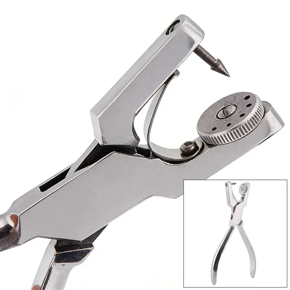 Dental Dam Hole Punch Pliers with Rubber Dam Perforator and Clips for Orthodontic and General Dentistry Use