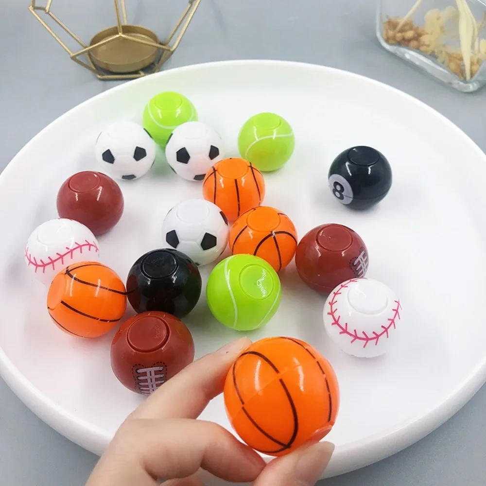 12pcs Mini Fidget Spinners Funny Reduce Pressure Sports Balls Toys Soccer Basketball Baseball Party Favors Goodie Bag Stuffers