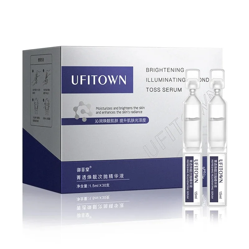 Whitening Face Serum Shrink Pores Remove Dark Spots Melanin Brighten Niacinamide Moisturizing Arbutin Fade Fine Lines 30Pcs/SET