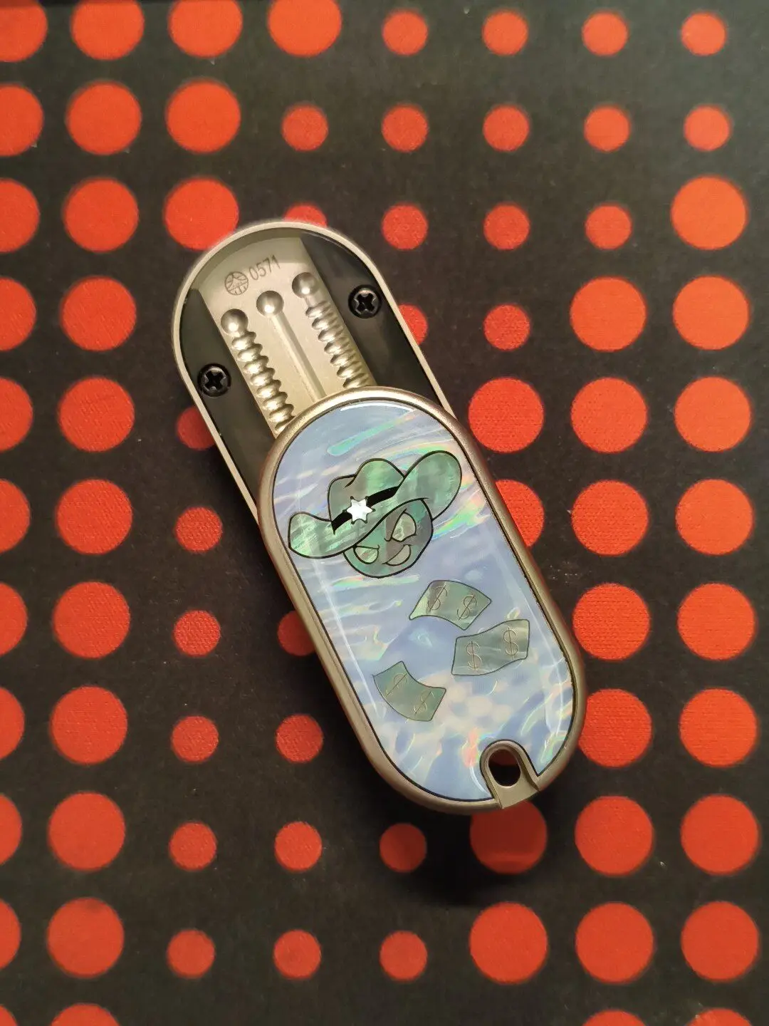 Used EDC EDC Nine Cowboy Push Brand Stainless Steel Material EDC Metal Decompression Toy