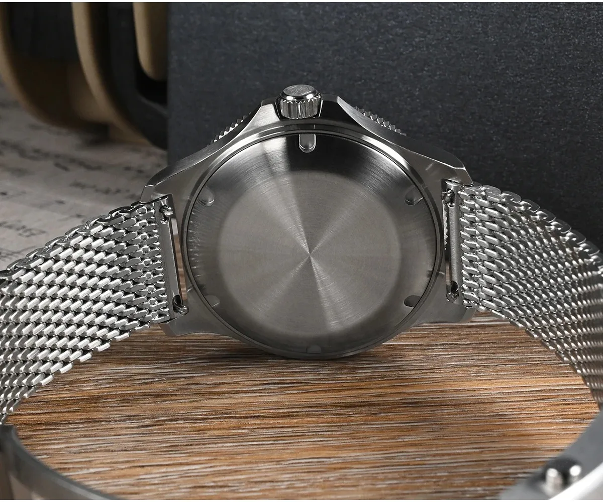 San Martin Men Dive Watch 40mm Automatic Mechanical Wristwatch 20ATM Waterproof Luminous NH35 Gradient Dial Ceramic Bezel