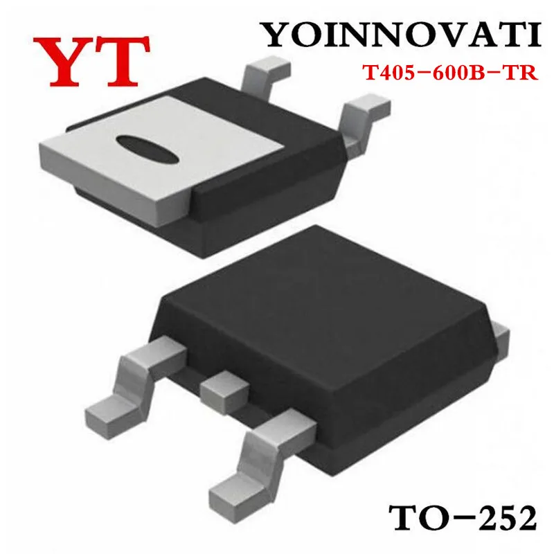10pcs/lot T405-600B-TR T405-600B T40560 TRIAC SENS GATE 600V 4A DPAK TO-252 Best quality