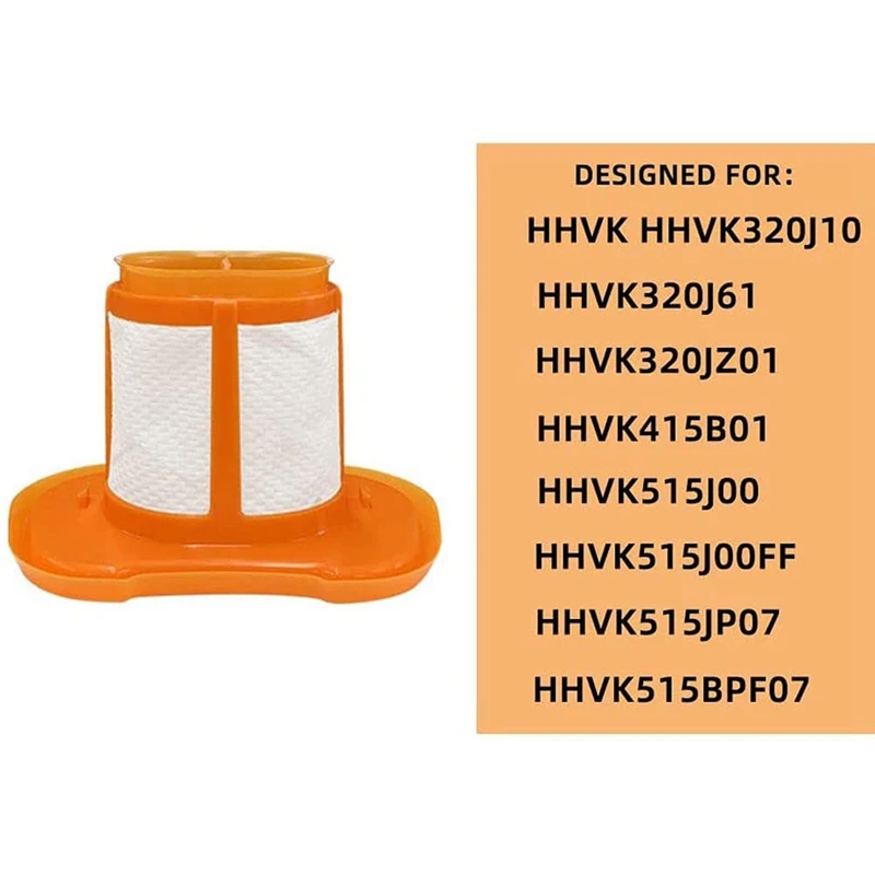 Filtros de substituição compatíveis com Black + Decker HHVK Series HHVKF10, HHVK320J10 Acessórios para aspirador de pó
