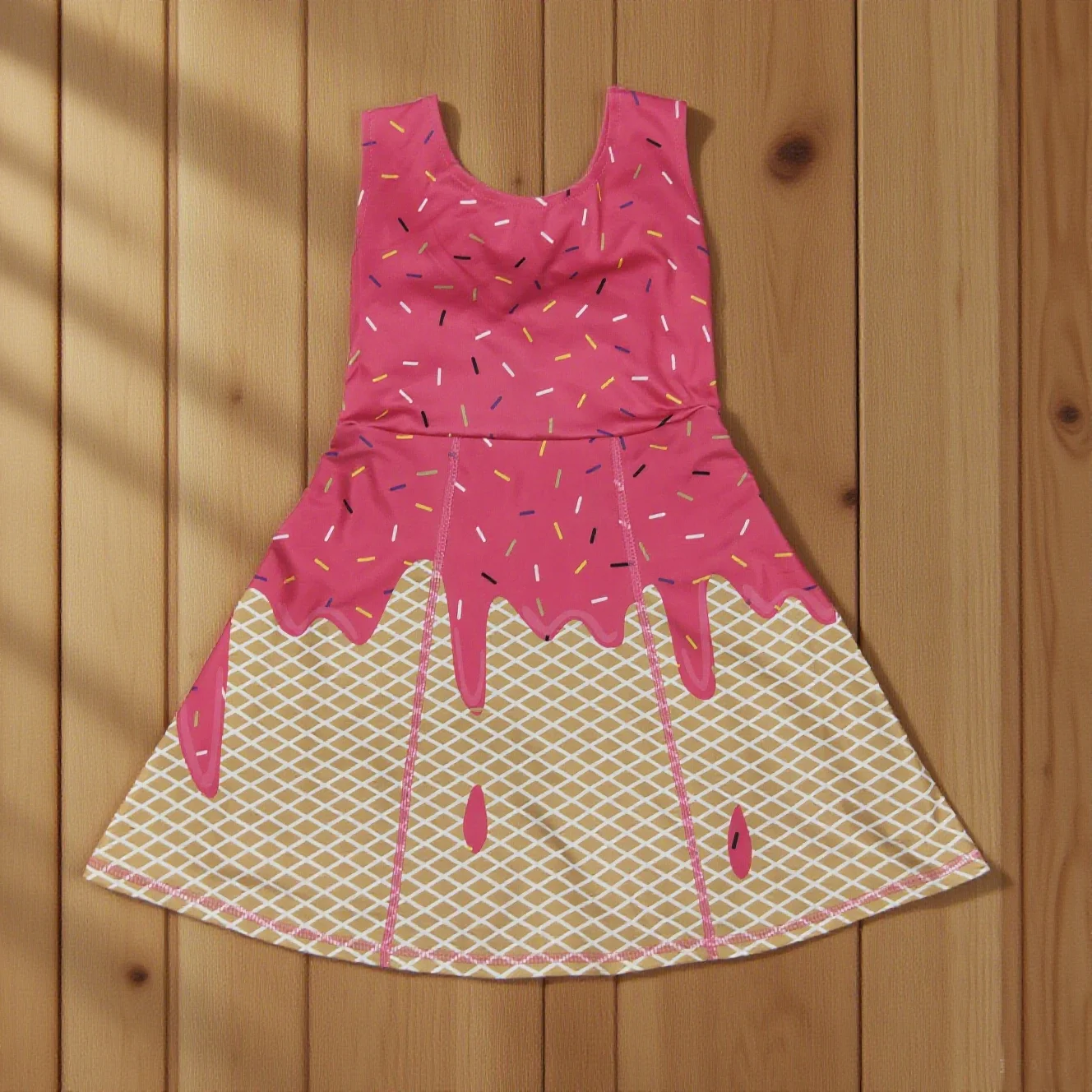 

Z814-04 GSD2427 Kids Summer Clothes Sleeveless Pink Yoga Baby Girls Dress