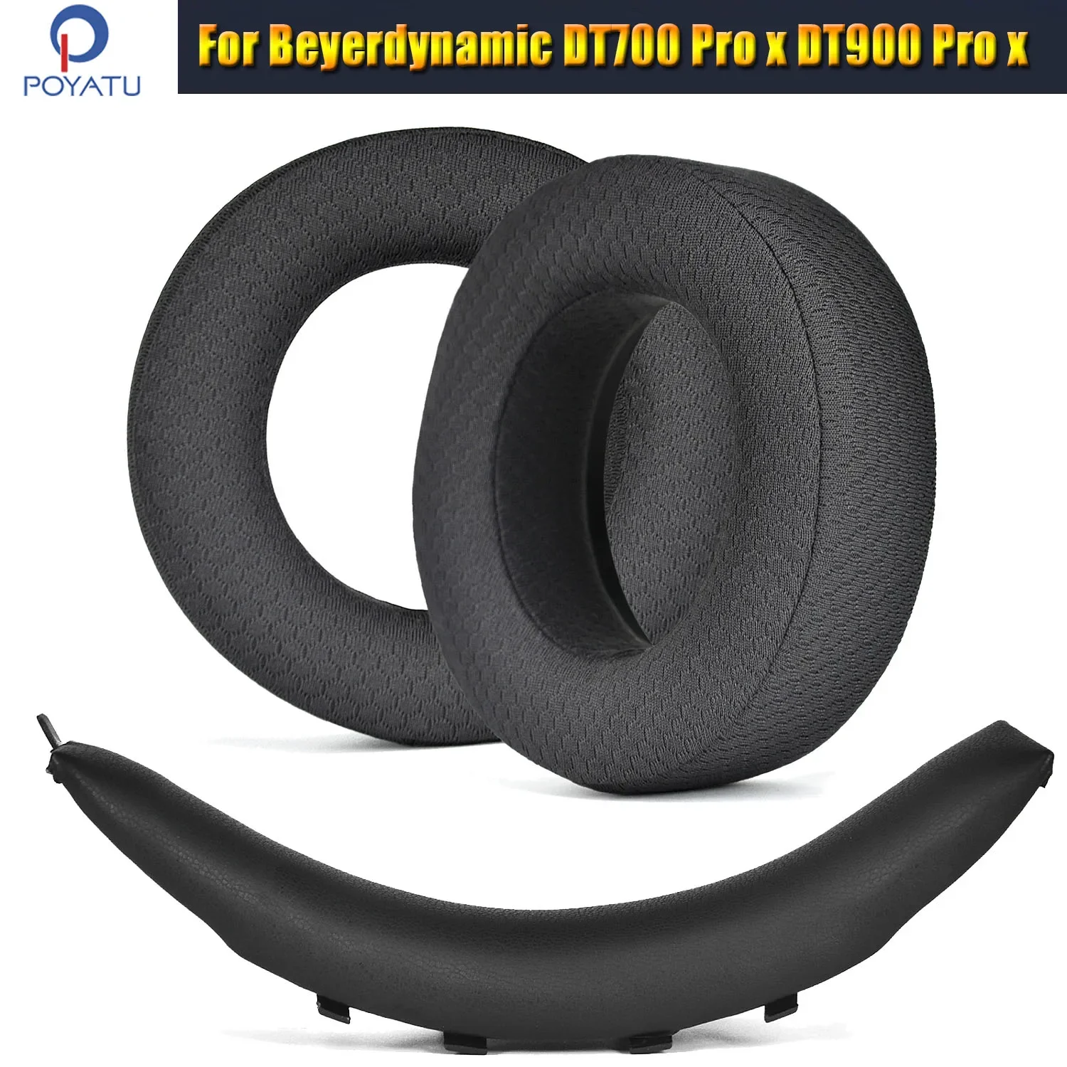 Foam Ear Pads Hoofdband Vervanging Reparatie Onderdelen Voor Beyerdynamic DT700 Prox DT900 Pro X Over Ear Hoofdtelefoon Oorbeschermer Cover