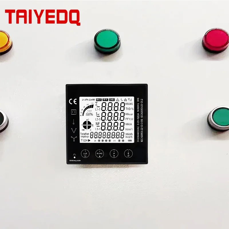 

72 * 72mm Three-Phase Energy Consumption Power Meter RS485 Modbus DIDO (TAC2110) Electric Energy Meter