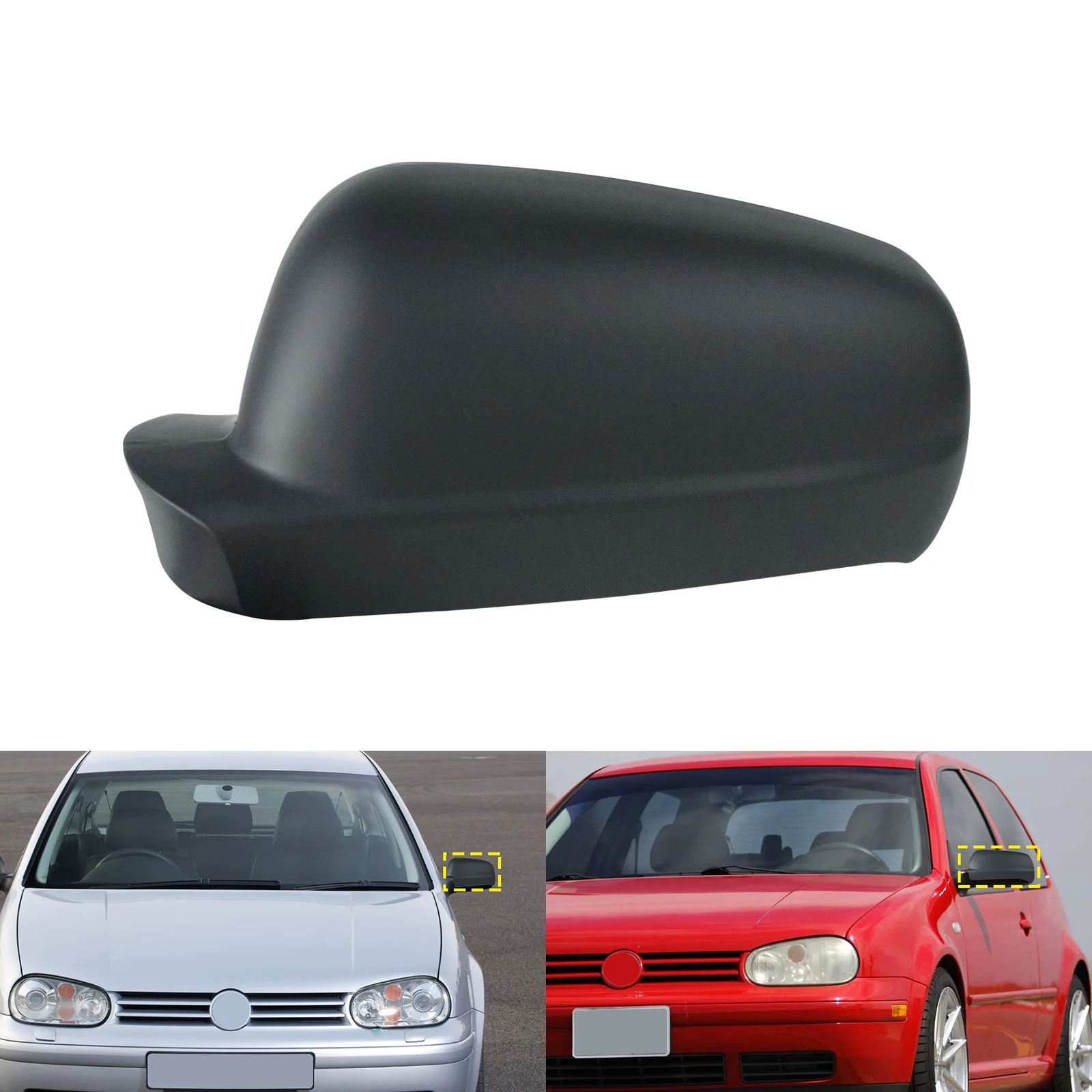 

Left Primed Wing Mirror Cover Cap Casing For VW Golf IV MK4 97-04